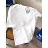 The Men'S T-Shirt , with a Large 'ALGERIA' Cityscape Poster On The Back, Street Style,Summer Casual Wear| Loose Fit
