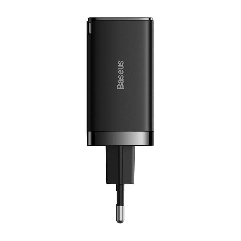 Network Charger Baseus Gan5 Pro 2Xusb-C + Usb, 65W (Black)