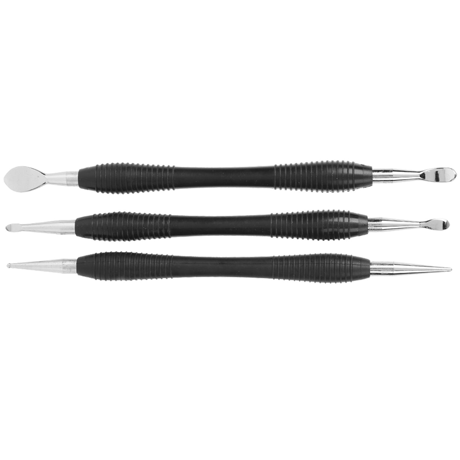 

3 шт. Набор инструментов для резьбы по коже, ложка, стилус, набор стационарных инструментов для рукоделия