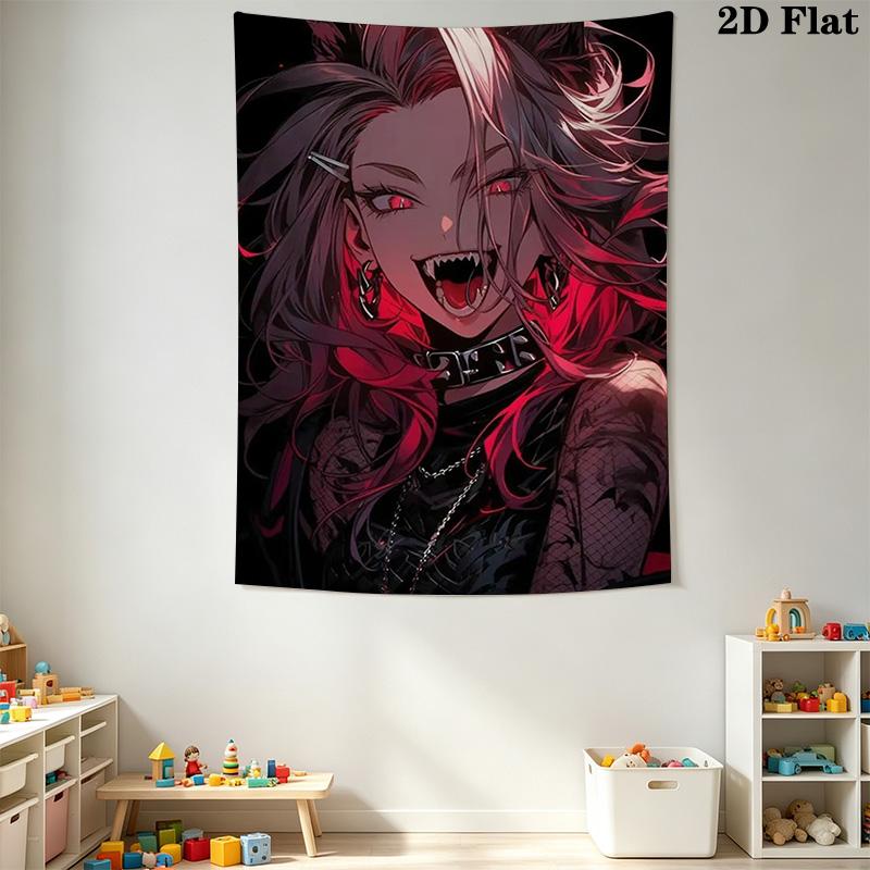 Hazbin Hotel Pattern Home Decor Tapestry, Wall Hanging, Decorative RV Wall Cloth.MGT0918540