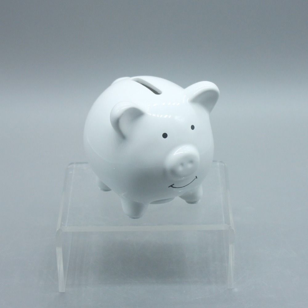 Cofrinho Fofo para Crianças Dinheiro e Moedas Mini Tanque de Poupança Presente de Aniversário Cofrinho de Cerâmica Natal