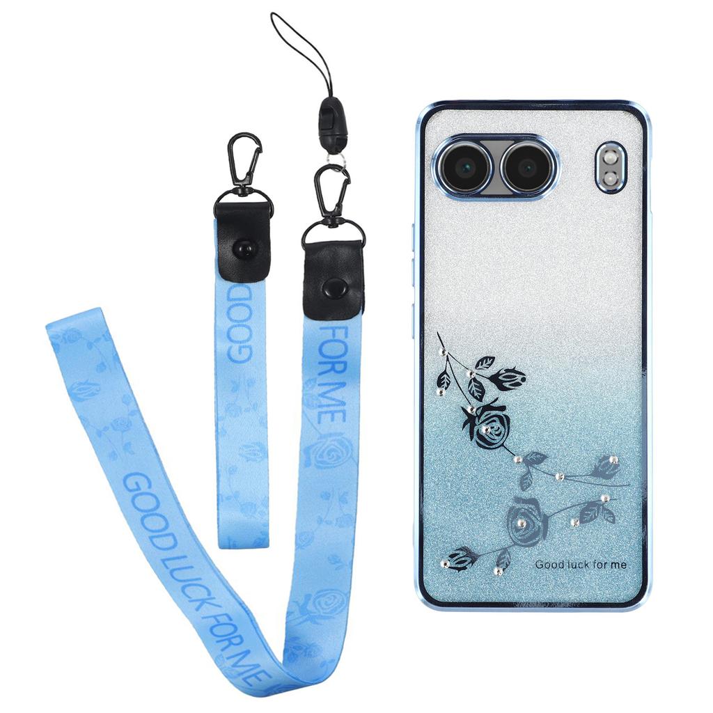 KADEM Für OnePlus Nord 4 Hülle Blumenmuster TPU Farbverlauf Handyhülle mit Schlüsselbändern