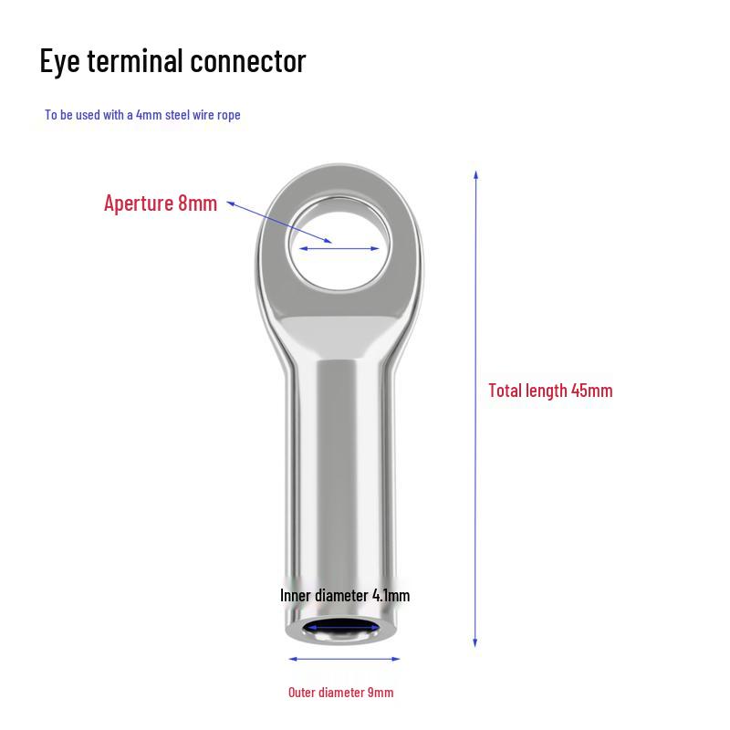 304 Stainless Steel Wire Rope Eye Terminal