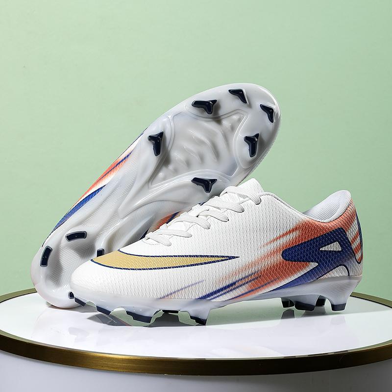 Mens Football Shoes Society Professional Outdoor Training Anti Slip Field Soccer Cleats Long Spikes Five-a-side Soccer Shoes Man
