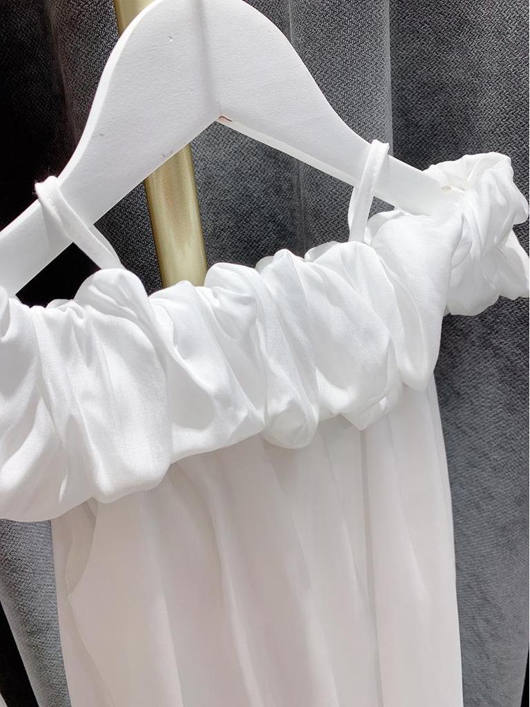 2023 Summer Off-Shoulder Mother-Daughter Suspender Beach Dress