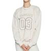 MLB Sweatshirts Unisex Beige Crew Neck Moderate 3AMTV0254-50CRS