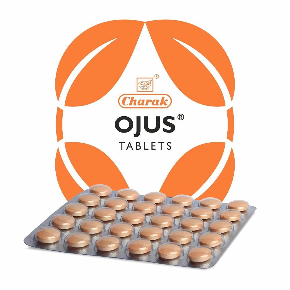 

Charak Pharma Ojus Digestive Tablets 30 Tablets X Pack of 3 Natural Herbal Supplement for Digestion