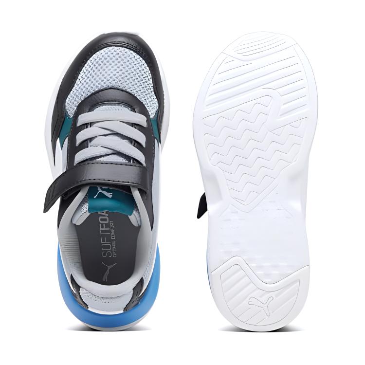 Puma X-Ray Speed Minimalistisch Vielseitig Trendig Low-Top Freizeitschuhe Kinder Sneaker Schwarz Grau 385525-21
