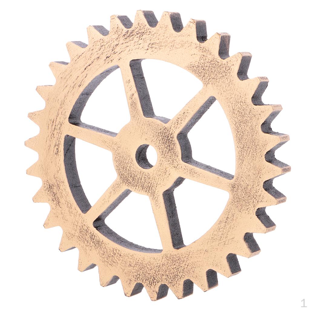 Crafts Retro Industrial Gear Door Sculpture