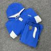 American Style Mertra Hoodie Embroidered Patch Loose Fit Fleece Lined Long Sleeve Couples Winter