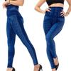 Γυναικείο ψηλόμεσο κολάν με χάντρες Stretch Slim Cropped Παντελόνι