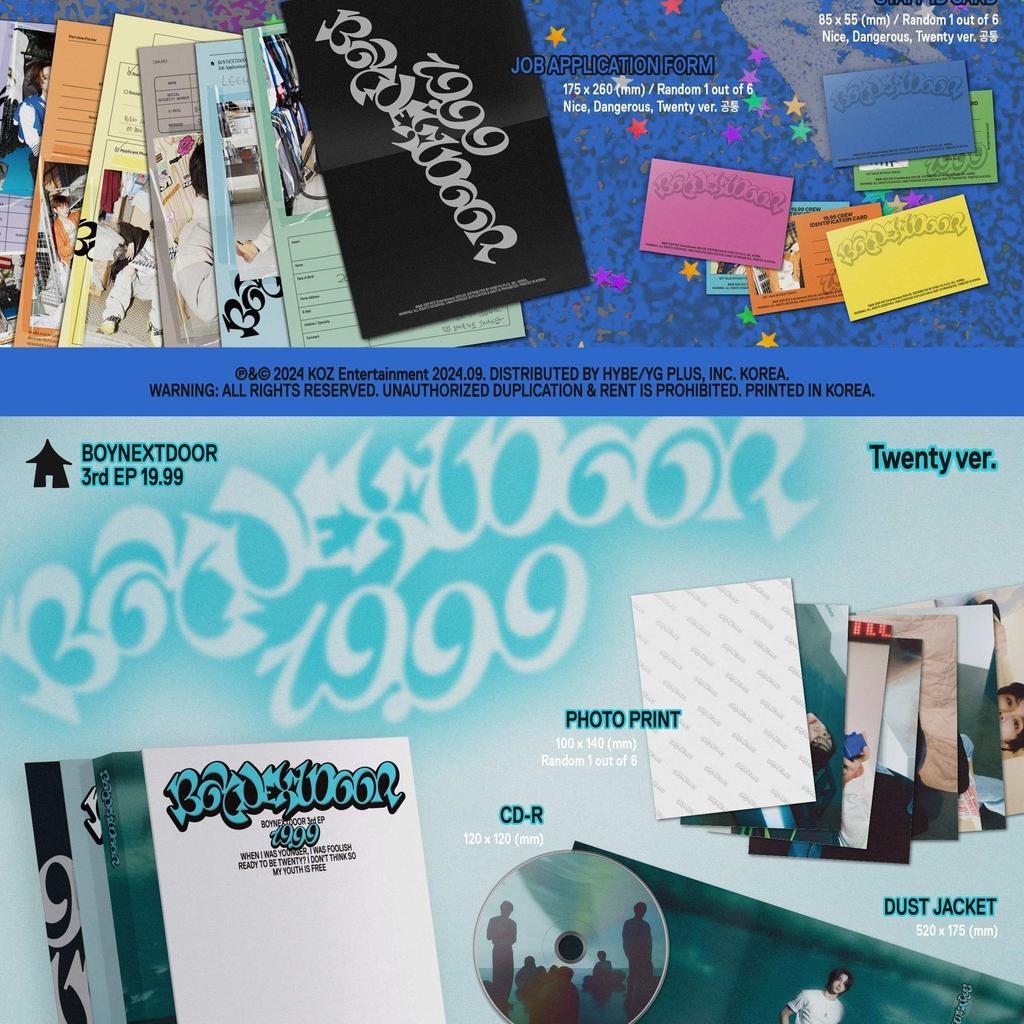 [READY STOCK] BOYNEXTDOOR - 3rd EP '19.99' (Photobook ver.)