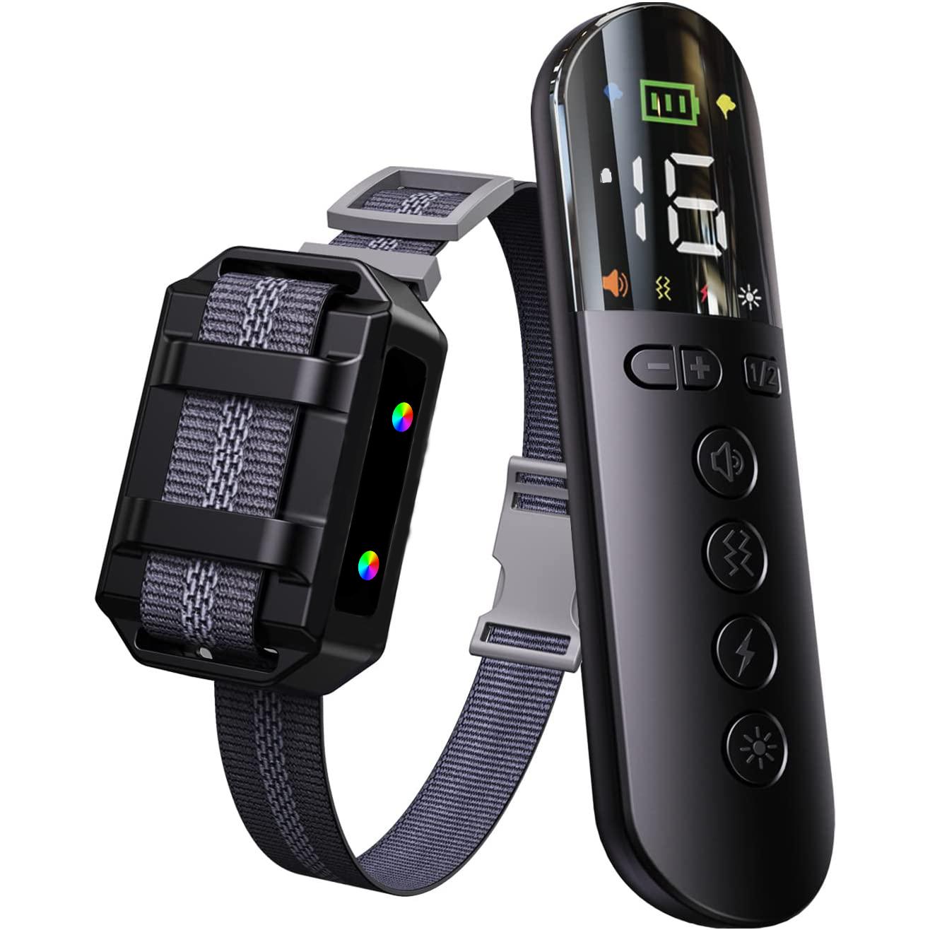 

400 м ошейник для дрессировки собак, перезаряжаемый пульт дистанционного управления, звук удара электрическим током, водонепроницаемый для дрессировки собак, товары для собак