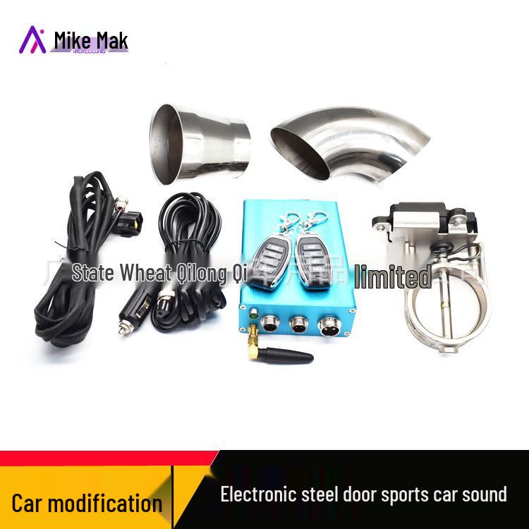 

Universal Car Exhaust Modification Kit with Remote-Controlled Electronic Valve for Sporty Sound Modified Exhaust Pipe