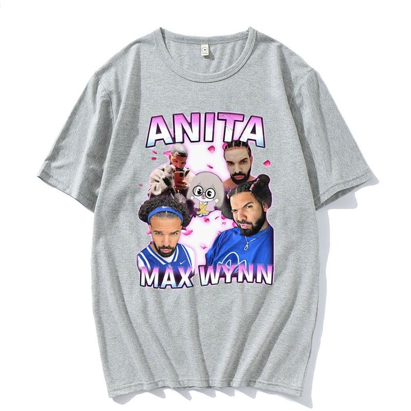 Anita Max Wynn Drake Funny Meme Graphic Tshirts Men Womens Vintage Hip Hop Style Tshirt 100 Cotton Short Sleeve T Shirt Tops