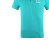 Emporio Armani EA7 Maglietta Polo da Uomo a Maniche Corte con Bottoni e Stampa Logo a Lettere Verde 3DPF25-PJ04Z-1815