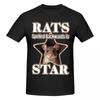 Maglietta Unisex Divertente Ratti Scritto al Contrario è Stella Meme Ratto di Tendenza Streetwear Oversize Girocollo Manica Cotone Unisex Tshirt