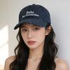 Cotton Baseball Cap With Wide Brim Sunshade For Casual Outdoor Wear