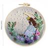 1pc Fairy and Flower Pattern DIY Embroidery Kit for Beginners
