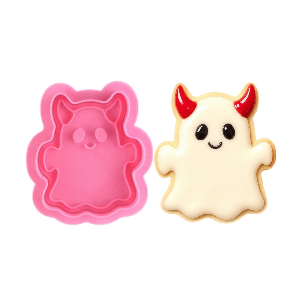 Halloween Cutter Molds, Pumpkin and Press Set for Baking
