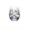 Calice Dipinto in Vetro di Cristallo Calice Creativo Dipinto a Mano Quattro Stagioni Calici da Vino Bicchieri da Bevuta Calice da Cocktail