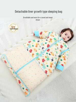 Spielraum: Babyschlafsack aus reiner Baumwolle – Ganzjährig, dick, Anti-Strampeldecke für mittelgroße bis große Kinder mit kostenlosem Versand!