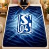 Flannel BlanketSchalke 04 Warm Soft Throw Blanket for Indoor Sofa Bed Living Room Use