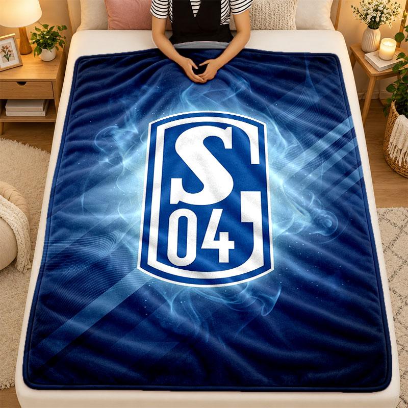 Flannel BlanketSchalke 04 Warm Soft Throw Blanket for Indoor Sofa Bed Living Room Use