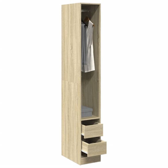 VidaXL Wardrobe Sonoma Oak 30x50x200 Cm Engineered Wood 3307740
