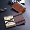 Quality Leather Magic Wallets Fashion Small Men Money Clips Card Purse Thin Cash Holder 3 Colors