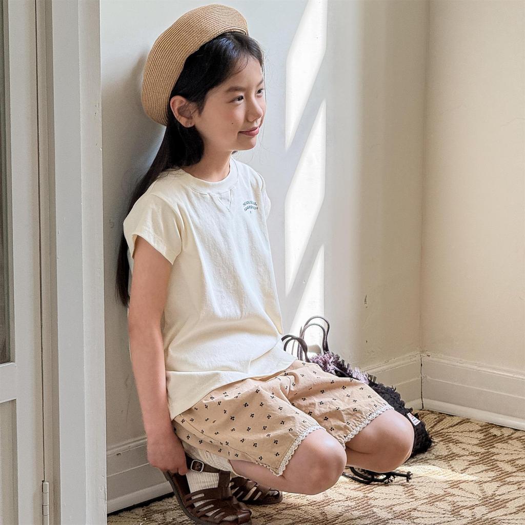 Pantaloncini in Pizzo Blu Stile Coreano Zhili per Bambine