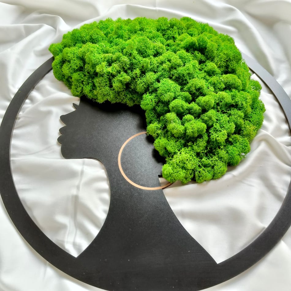 Woman with Afro - Moss Hair