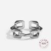 Xiaomi Real 925 Sterling Silver Rings for Women Open Vintage Wedding Trendy Jewelry Large Adjustable Antique Rings Anillos