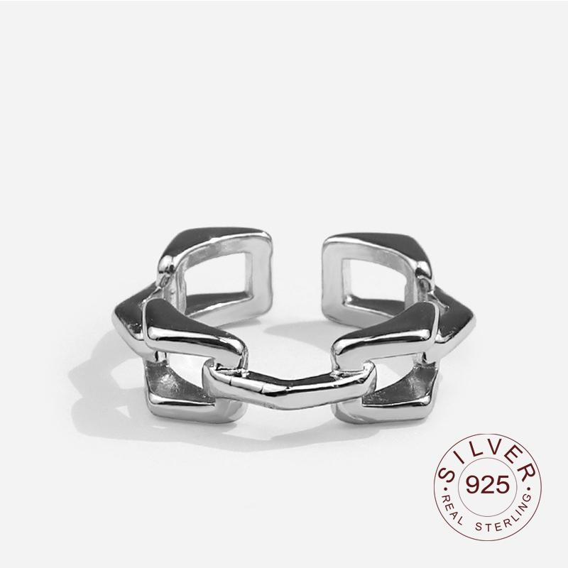 Xiaomi Real 925 Sterling Silver Rings for Women Open Vintage Wedding Trendy Jewelry Large Adjustable Antique Rings Anillos