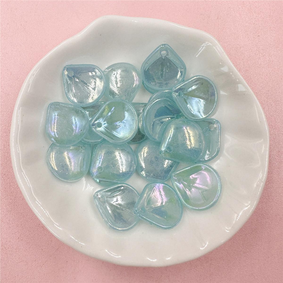 

Высокое качество DIY для изготовления ювелирных изделий лепестки цветов AB цвета бусины-шармы аксессуары 13,5*14,8 мм шпильки серьги браслет кулон 20 шт. зелёный