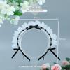 A Two-dimensional Olita Headgear, Lolita Hair Accessories, Lace Bow, Maid Headband.