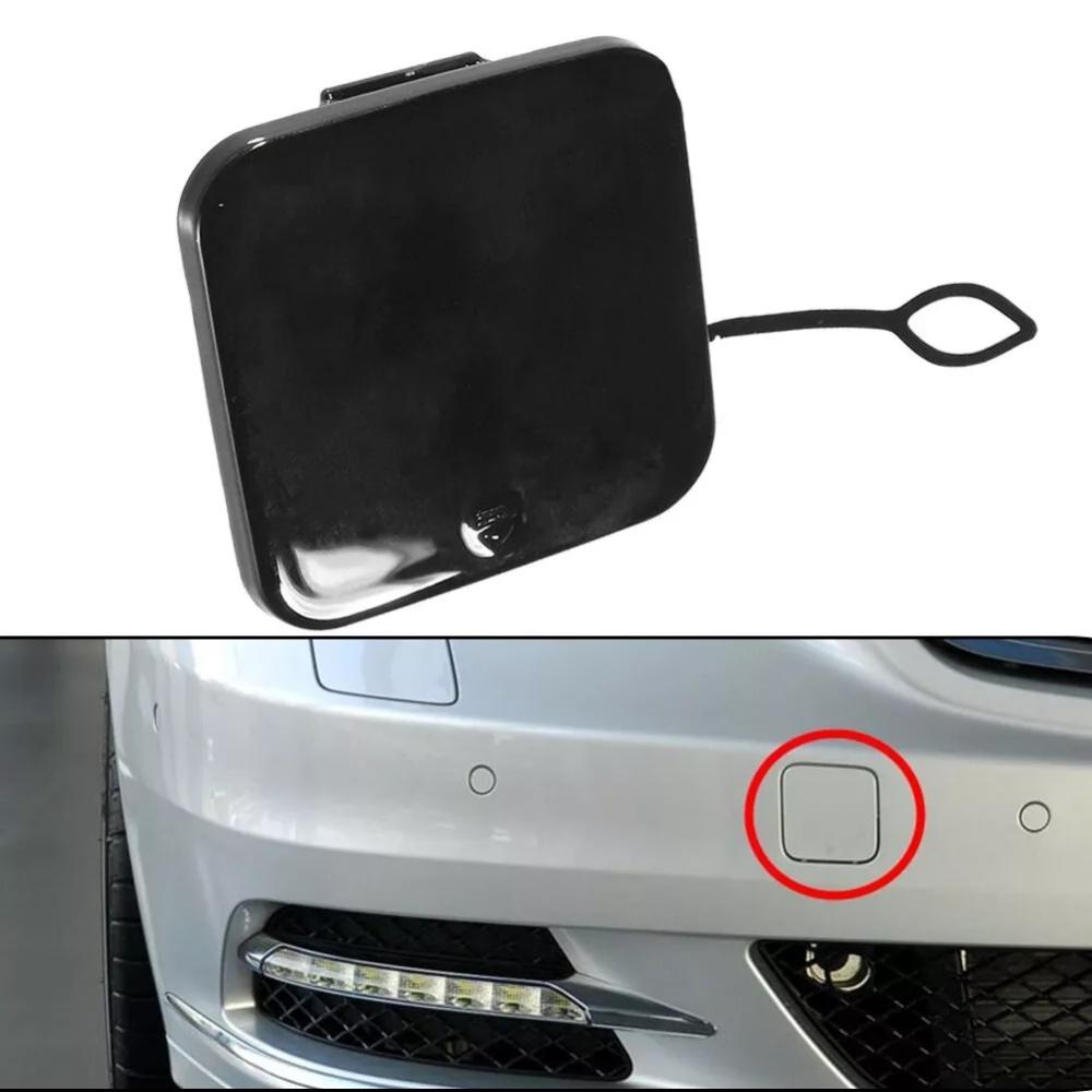 2218850322 Front Bumper Tow Hook Cap Cover Black For Mercedes-Benz S-Class W221