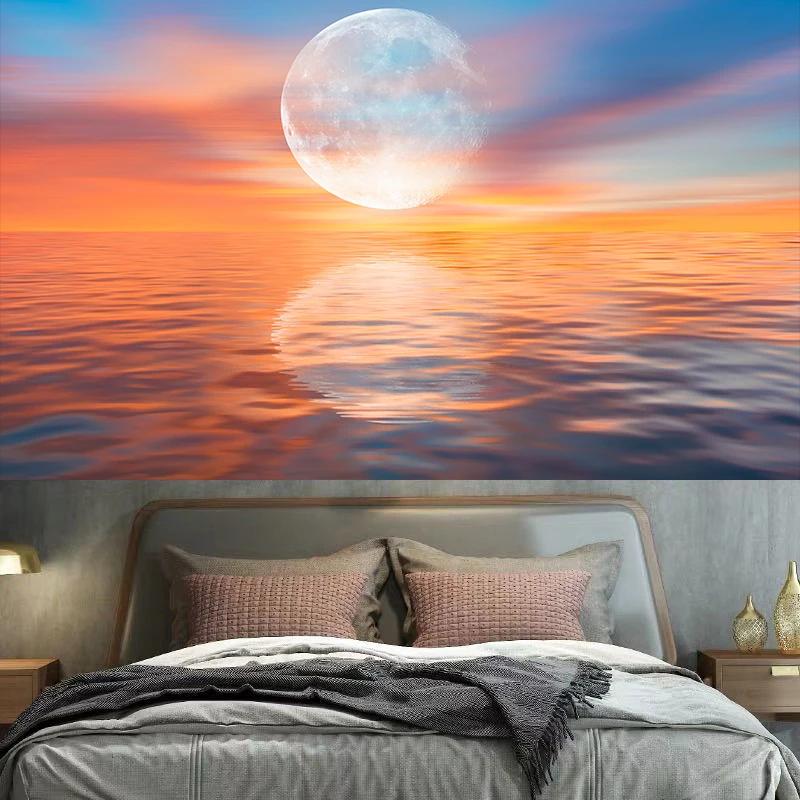 Planet Rocket Astronaut Tapestry Wall Decoration Background Cloth Bedroom Living Room  Home