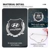 3D Metal Car Styling Sticker Emblem Badge Decals Accessories For Hyundai Genesis Azera GDI i10 i20 i30 i40 ix20 ix35 Accent XX2