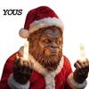 Fun Dorm Room Accessories Gorilla Shape Wall Mounted Light, Halloween Theme with Middle Finger Humorous Gift for Gamers Gesture Resin Decorative Lamp