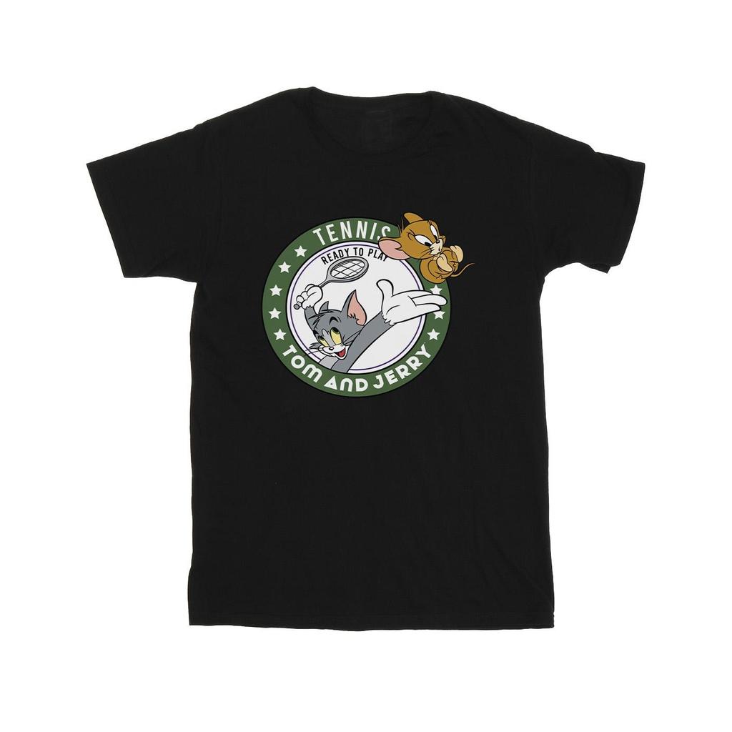 Tom and Jerry Jungen Tennis Ready To Play T-Shirt