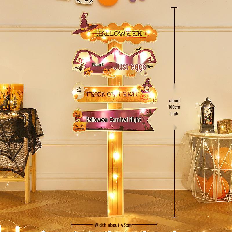 Halloween Pumpkin Lantern Board Standee for Outdoor/Kindergarten Decorations