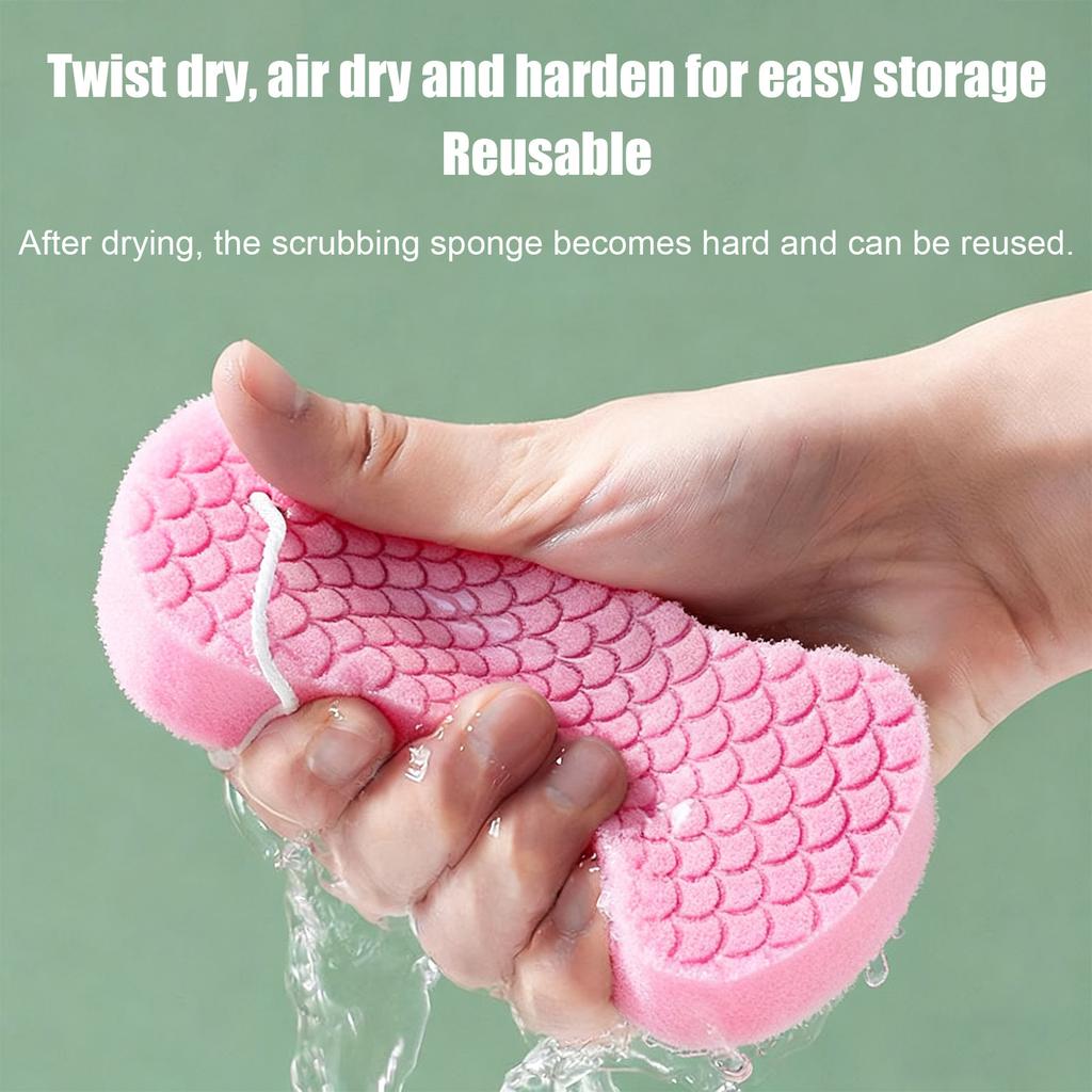 Soft Bath Sponge Brush Skin-friendly Reusable Exfoliating Dead Skin Sponge Adults Kids Cleaning Shower Brush Peeling Sponge Rub