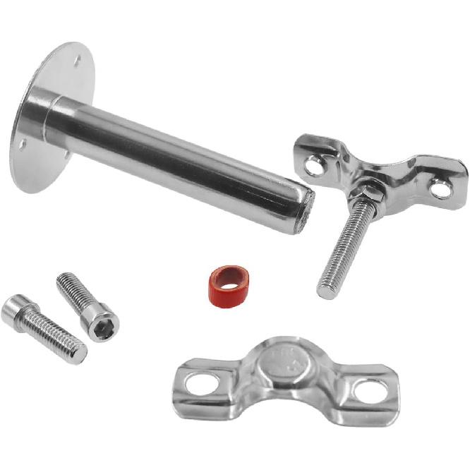 Wall Mount Pipe Supports,Ceiling Mount Pipe Strap Clamp,TTZEZE 304 Stainless Steel Adjustable Pipe Bracket Holder Pipe Straps with Screws for PVC