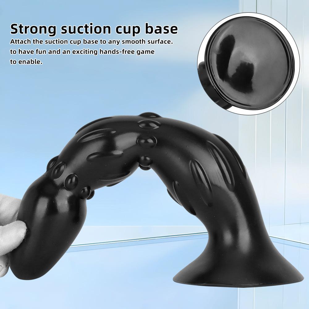 Black PVC Large Dildo Simulated Penis Butt Plug Fisting Big Dick Realistic Cock Strap on Dick Sex Toy