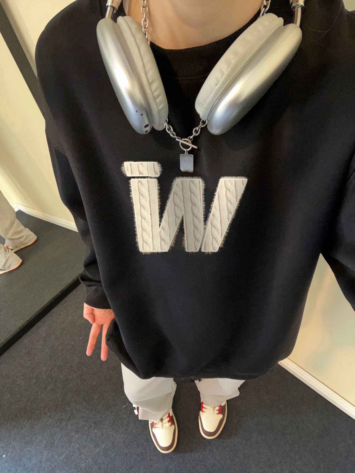 Винтажная бордовая толстовка мужская куртка с круглым вырезом и длинным рукавом M чёрный 2198₽