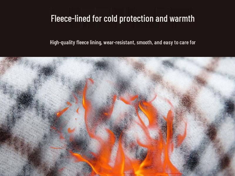 Men's Fleece-Lined Stand Collar Cardigan: Thick Knit Sweater for Autumn & Winter - Plus Size Available