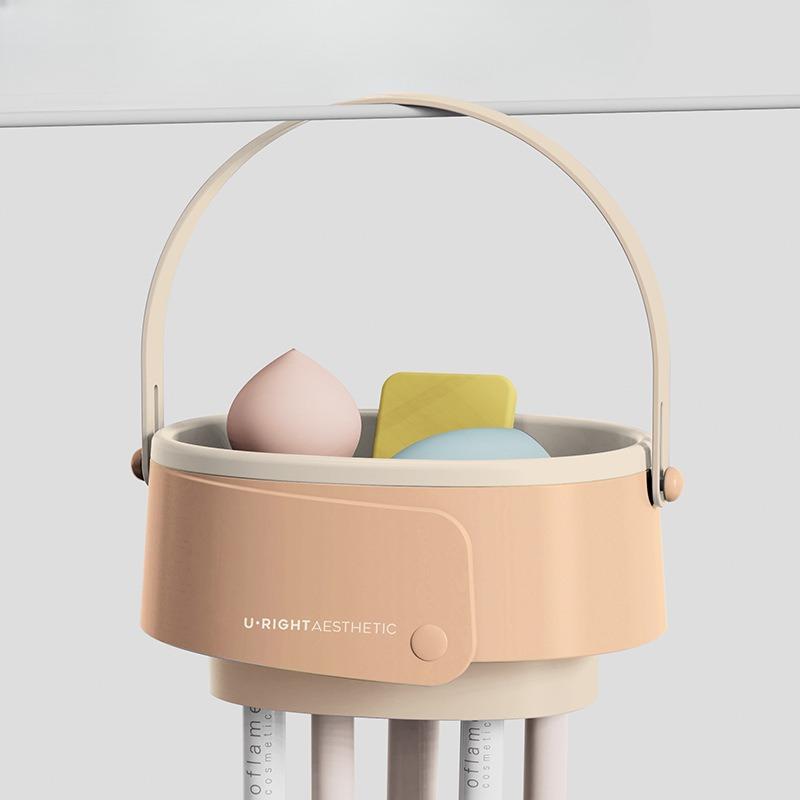 Makeup Brush Cleaning Box Silicone Beauty Egg Cleaning Magic Tool Set Beauty Washing Bowl Storage Box Powder Puff Drying Rack