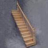 Puppenhaus Treppe Stabil mit Handlauf Holz Handgefertigt Puppentreppe für Zuhause