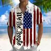 Independence Day Men's American US Flag We The People Patriotic Shirt Summer Shirt Button Up Shirt Short Sleeve